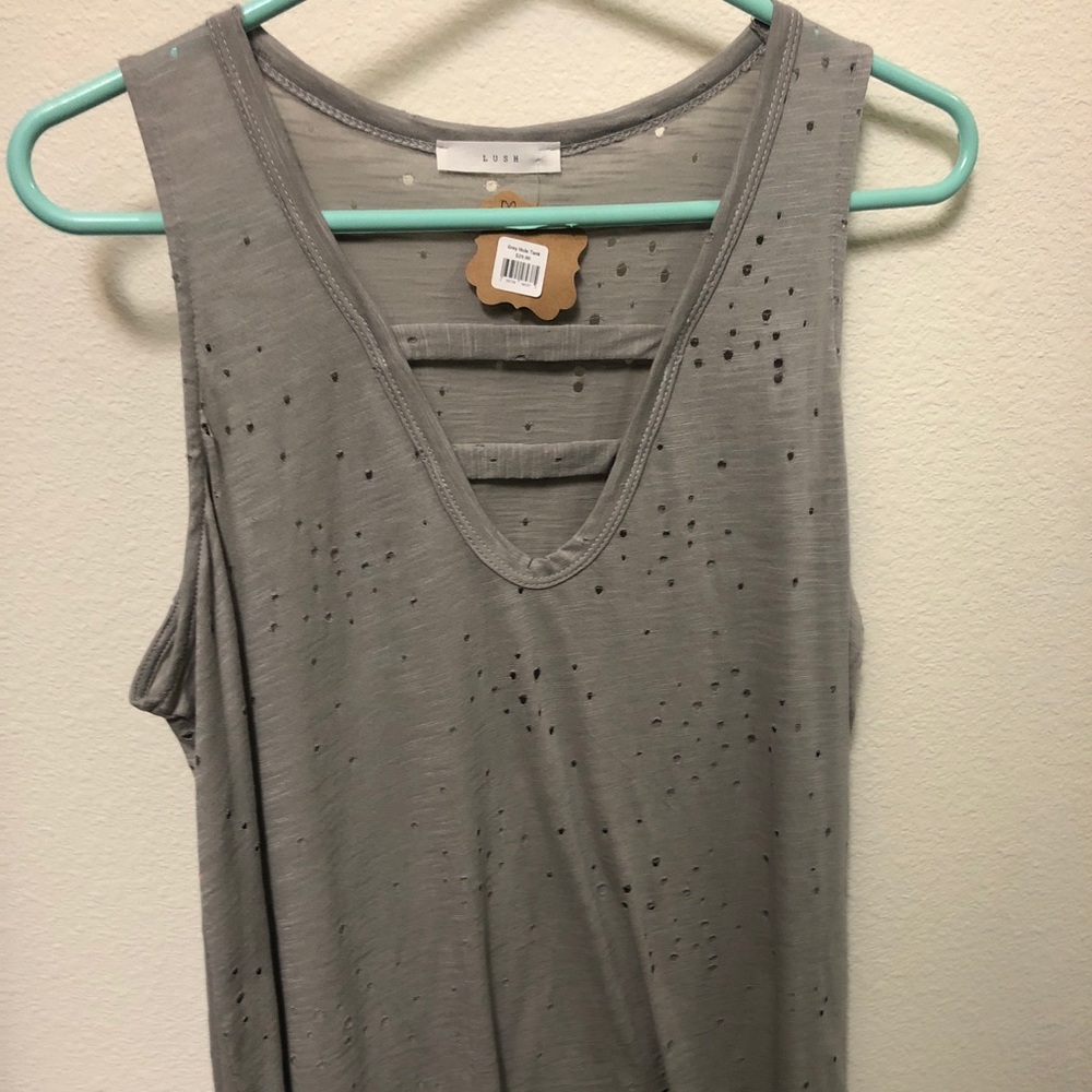 NWT Lush Grey Hole Tank